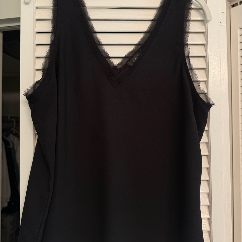 Halogen Black V-Neck Camisole